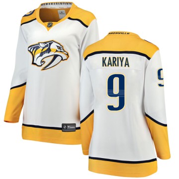 Breakaway Fanatics Branded Women's Paul Kariya Nashville Predators Away Jersey - White