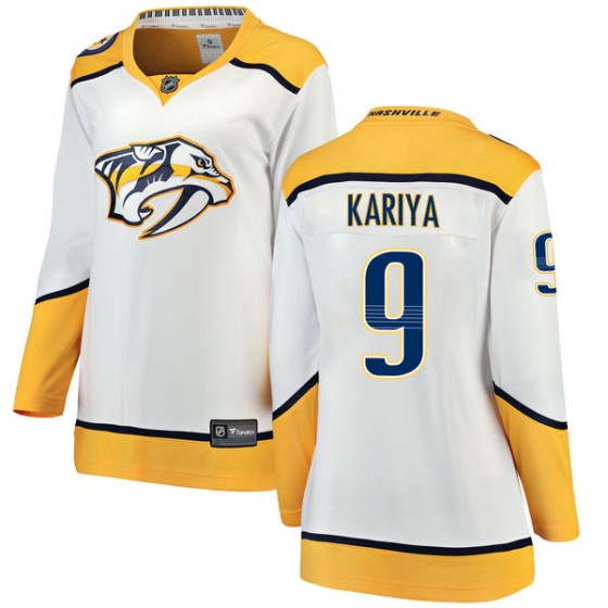 Breakaway Fanatics Branded Women's Paul Kariya Nashville Predators Away Jersey - White