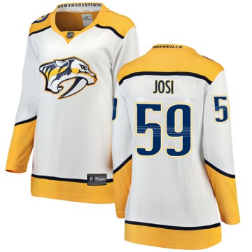Breakaway Fanatics Branded Women's Roman Josi Nashville Predators Away Jersey - White
