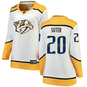 Breakaway Fanatics Branded Women's Ryan Suter Nashville Predators Away Jersey - White