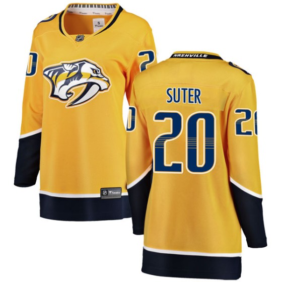 Breakaway Fanatics Branded Women's Ryan Suter Nashville Predators Home Jersey - Yellow
