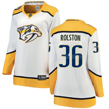 Breakaway Fanatics Branded Women's Ryder Rolston Nashville Predators Away Jersey - White