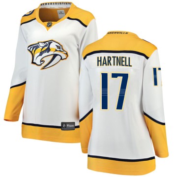Breakaway Fanatics Branded Women's Scott Hartnell Nashville Predators Away Jersey - White