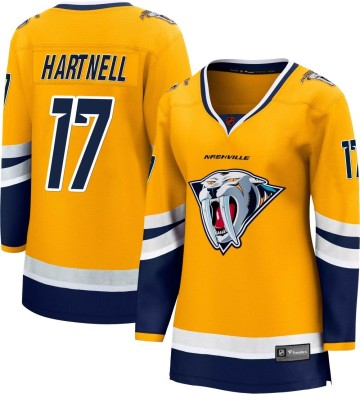 Breakaway Fanatics Branded Women's Scott Hartnell Nashville Predators Special Edition 2.0 Jersey - Yellow
