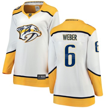 Breakaway Fanatics Branded Women's Shea Weber Nashville Predators Away Jersey - White