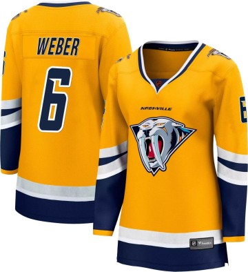 Breakaway Fanatics Branded Women's Shea Weber Nashville Predators Special Edition 2.0 Jersey - Yellow