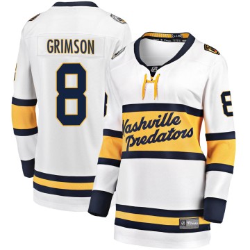 Breakaway Fanatics Branded Women's Stu Grimson Nashville Predators 2020 Winter Classic Jersey - White
