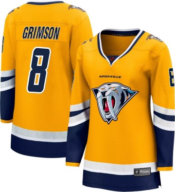 Breakaway Fanatics Branded Women's Stu Grimson Nashville Predators Special Edition 2.0 Jersey - Yellow