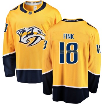 Breakaway Fanatics Branded Youth Aiden Fink Nashville Predators Home Jersey - Gold