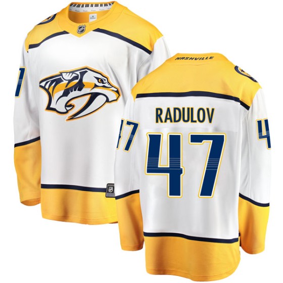 Breakaway Fanatics Branded Youth Alexander Radulov Nashville Predators Away Jersey - White
