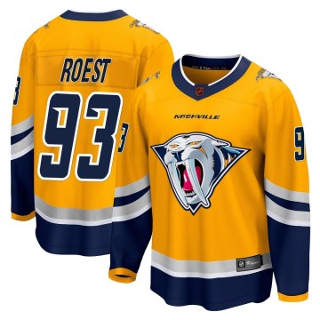 Breakaway Fanatics Branded Youth Austin Roest Nashville Predators Special Edition 2.0 Jersey - Yellow