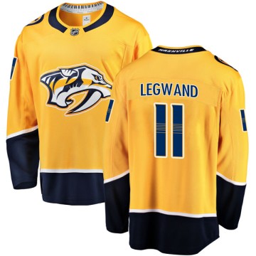 Breakaway Fanatics Branded Youth David Legwand Nashville Predators Home Jersey - Gold