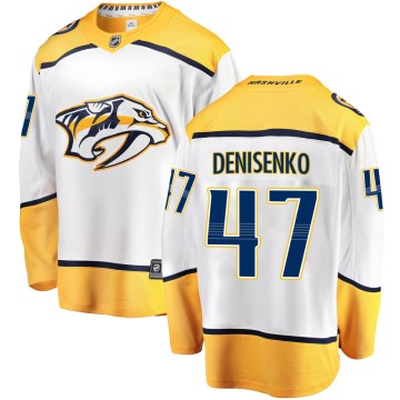 Breakaway Fanatics Branded Youth Grigori Denisenko Nashville Predators Away Jersey - White