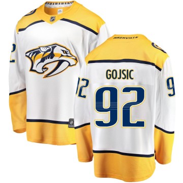 Breakaway Fanatics Branded Youth Hiroki Gojsic Nashville Predators Away Jersey - White
