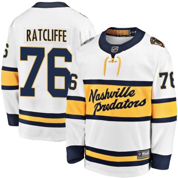 Breakaway Fanatics Branded Youth Isaac Ratcliffe Nashville Predators 2020 Winter Classic Player Jersey - White