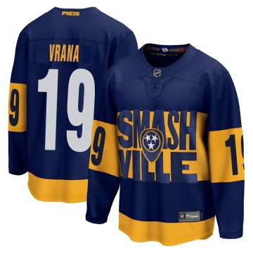 Breakaway Fanatics Branded Youth Jakub Vrana Nashville Predators 2022 Stadium Series Jersey - Navy