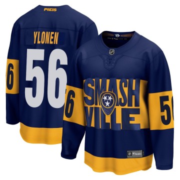 Breakaway Fanatics Branded Youth Jesse Ylonen Nashville Predators 2022 Stadium Series Jersey - Navy