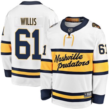 Breakaway Fanatics Branded Youth Joey Willis Nashville Predators 2020 Winter Classic Player Jersey - White