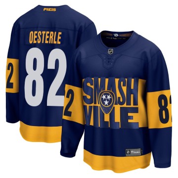 Breakaway Fanatics Branded Youth Jordan Oesterle Nashville Predators 2022 Stadium Series Jersey - Navy