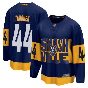 Breakaway Fanatics Branded Youth Kimmo Timonen Nashville Predators 2022 Stadium Series Jersey - Navy