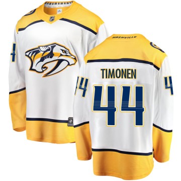 Breakaway Fanatics Branded Youth Kimmo Timonen Nashville Predators Away Jersey - White