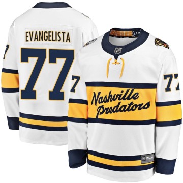 Breakaway Fanatics Branded Youth Luke Evangelista Nashville Predators 2020 Winter Classic Player Jersey - White