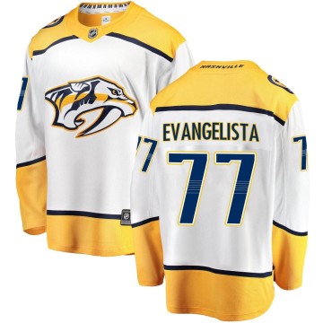 Breakaway Fanatics Branded Youth Luke Evangelista Nashville Predators Away Jersey - White
