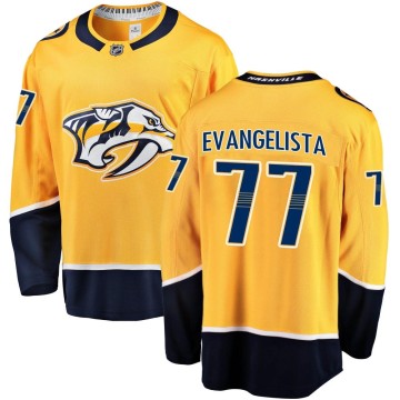 Breakaway Fanatics Branded Youth Luke Evangelista Nashville Predators Home Jersey - Gold