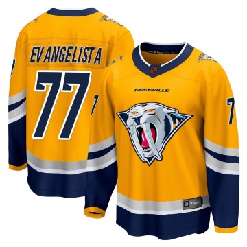 Breakaway Fanatics Branded Youth Luke Evangelista Nashville Predators Special Edition 2.0 Jersey - Yellow