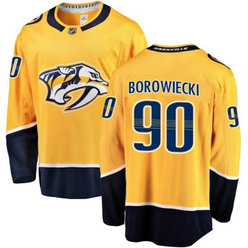 Breakaway Fanatics Branded Youth Mark Borowiecki Nashville Predators Home Jersey - Gold