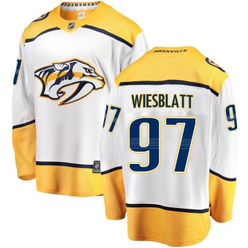 Breakaway Fanatics Branded Youth Oasiz Wiesblatt Nashville Predators Away Jersey - White
