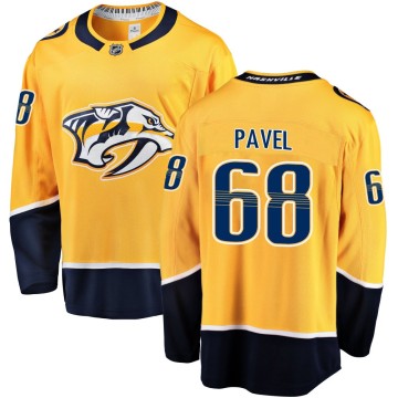 Breakaway Fanatics Branded Youth Ondrej Pavel Nashville Predators Home Jersey - Gold