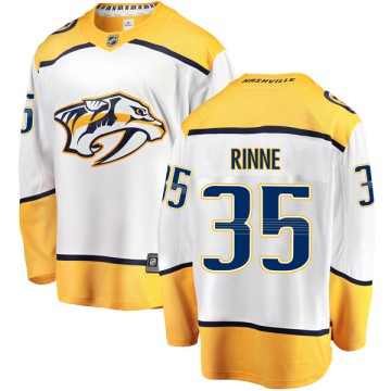 Breakaway Fanatics Branded Youth Pekka Rinne Nashville Predators Away Jersey - White
