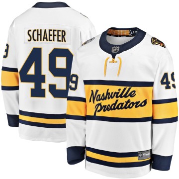 Breakaway Fanatics Branded Youth Reid Schaefer Nashville Predators 2020 Winter Classic Player Jersey - White