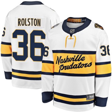 Breakaway Fanatics Branded Youth Ryder Rolston Nashville Predators 2020 Winter Classic Player Jersey - White