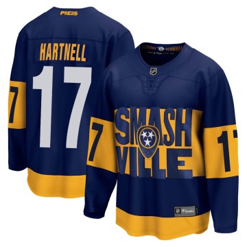 Breakaway Fanatics Branded Youth Scott Hartnell Nashville Predators 2022 Stadium Series Jersey - Navy