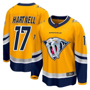 Breakaway Fanatics Branded Youth Scott Hartnell Nashville Predators Special Edition 2.0 Jersey - Yellow