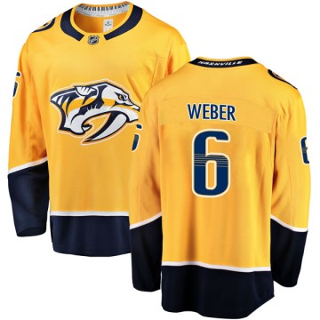 Breakaway Fanatics Branded Youth Shea Weber Nashville Predators Home Jersey - Gold