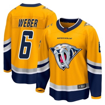 Breakaway Fanatics Branded Youth Shea Weber Nashville Predators Special Edition 2.0 Jersey - Yellow